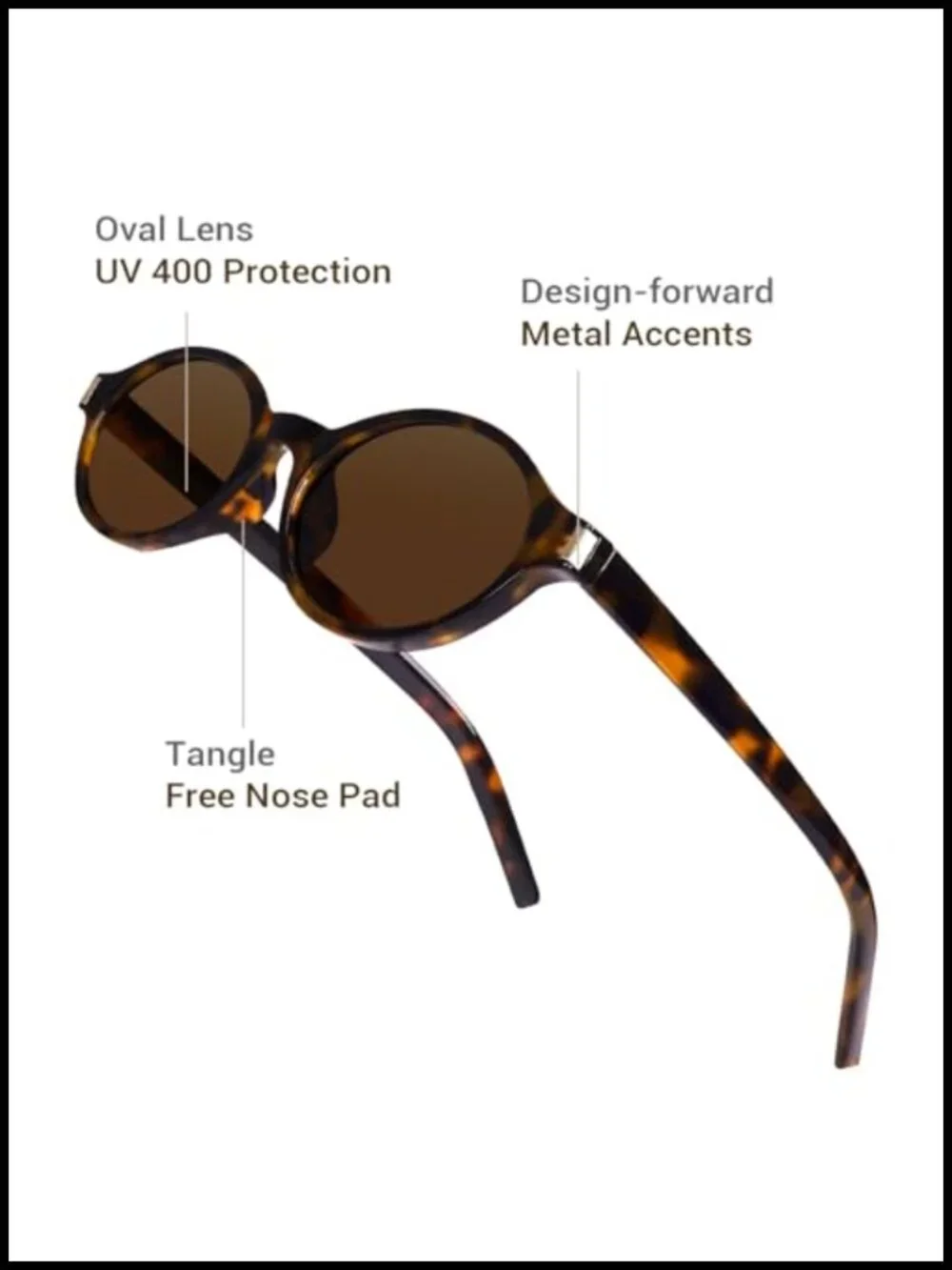 Retro Oval Sunglasses UV400 Protection Y2K Vibe Driving Shades